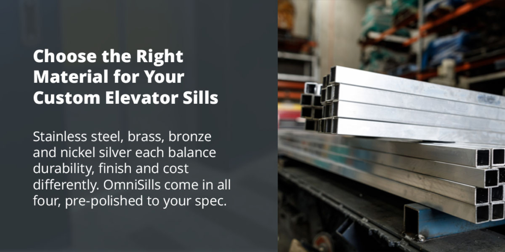 Choose the Right Material for Your Custom Elevator Sills